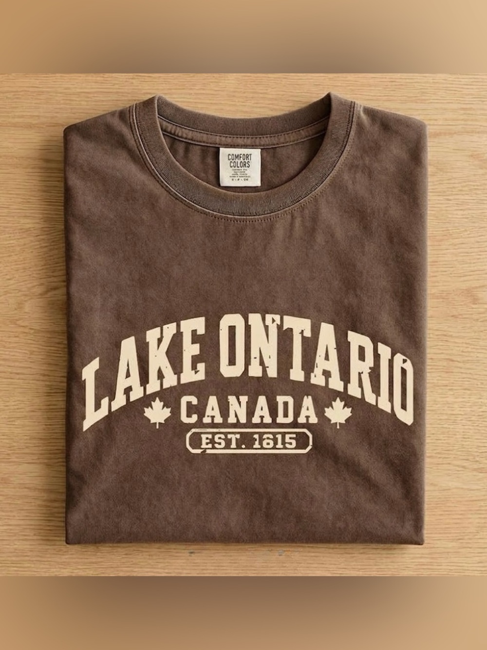 Comfort Colors Lake Ontario Est 1615 Great Lake Canada Tee
